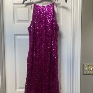Badgley Mischka sequined dress
